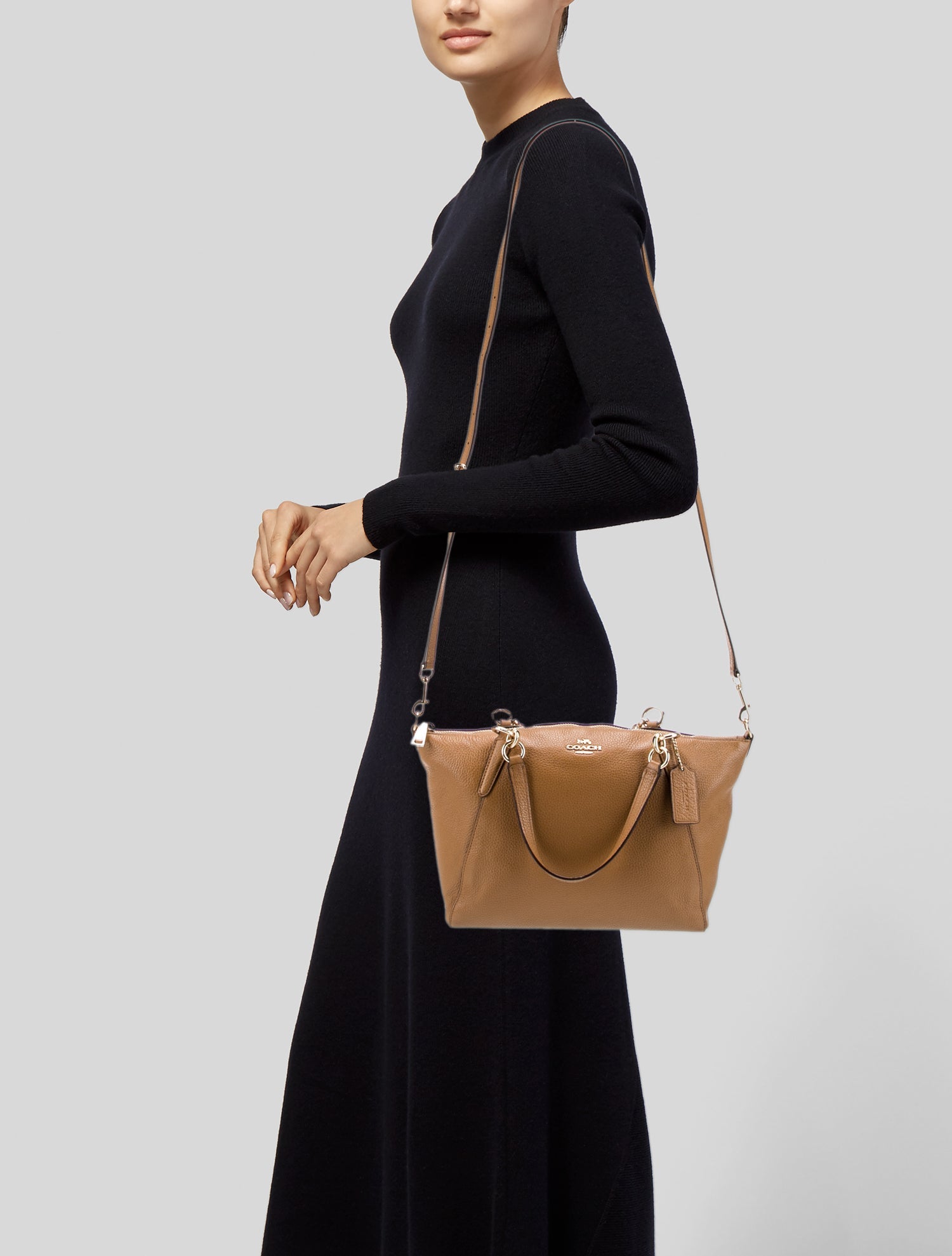 Coach Leather Top Handle Bag
